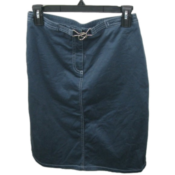 The Limited Dresses & Skirts - The Limited Slate Blue Cotton Skirt Size 6